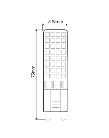 Kompaktowa żarówka LED G9 2700K do wnętrz Kompaktowa żarówka LED G9 2700K do wnętrz