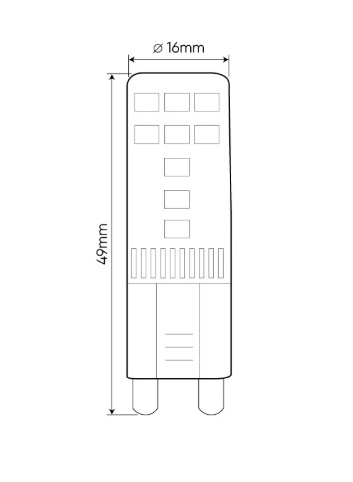 LED line G9 4W 2700K 350lm LED line G9 4W 2700K 350lm