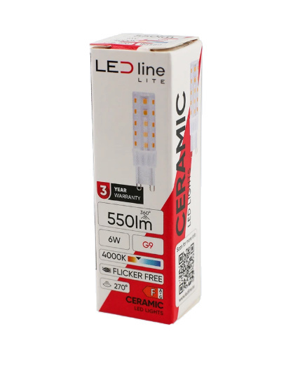 LED G9 6W 550lm neutralna biel LED G9 6W 550lm neutralna biel