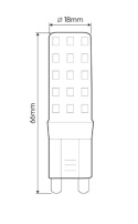 energooszczędna żarówka G9 4000K