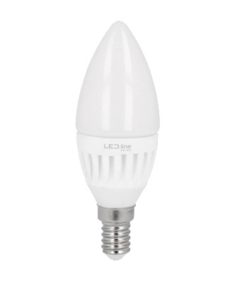 Żarówka LED E14 9W 2700K w kształcie świeczki z ceramiczną obudową Żarówka LED E14 9W 2700K w kształcie świeczki z ceramiczną obudową