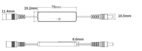 MiBoxer - Mini Sterownik LED Mono MLR1 MiBoxer - Mini Sterownik LED Mono MLR1