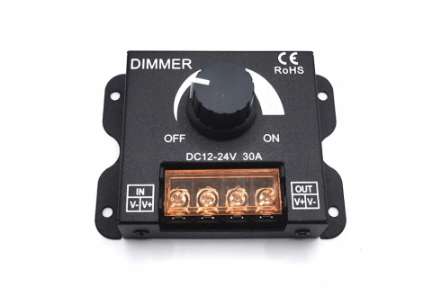 Ściemniacz manualny 30A DC12-24V Ściemniacz manualny 30A DC12-24V