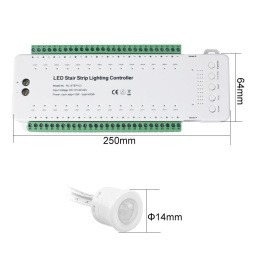 Sterownik schodowy RL-STEP-03 - wymiary