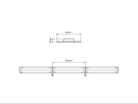 Taśma LED COB PREMIUM 8W 2700K 24V Taśma LED COB PREMIUM 8W 2700K 24V